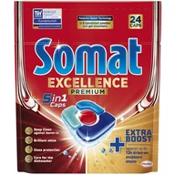 Akcesoria i części do zmywarek - Tabletki do zmywarek SOMAT Excellence Premium 5w1 - 24 szt. - miniaturka - grafika 1