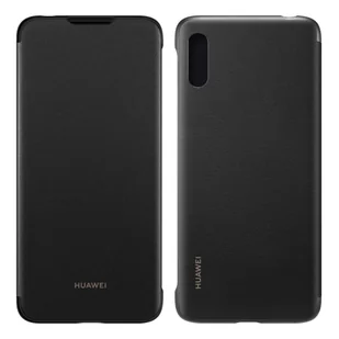Huawei Flip Cover etui pokrowiec z klapką Huawei Y6 2019 czarny (51992945) - Etui i futerały do telefonów - miniaturka - grafika 1