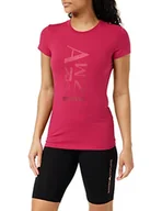 Koszulki i topy damskie - Armani Exchange Damska koszulka slim fit, Big Logo Print, Bloom, Extra Small, Bloom, XS - miniaturka - grafika 1