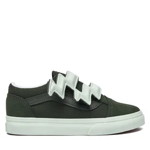 Sneakersy Vans Old Skool V Bolt Strap VN000D1BEMU1 Khaki - Buty dla chłopców - miniaturka - grafika 1