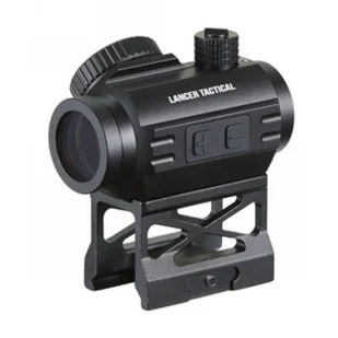 Kolimator Lancer Tactical Micro Dot z wysokim montażem - Czarny - Lunety i akcesoria - miniaturka - grafika 1