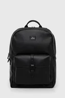 Plecaki - Liu Jo plecak męski kolor czarny duży gładki - miniaturka - grafika 1