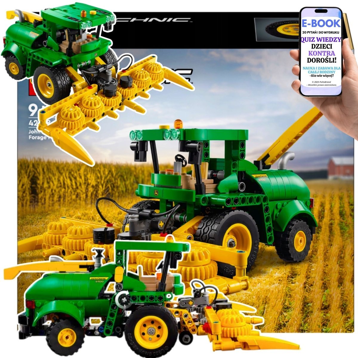LEGO PREZENT Rolniczy Technic KOMBAJN Sieczkarnia John Deere 9700 42168 – Idealny ZESTAW NA PREZENT dla Chłopaka Syna + EBOOK-2