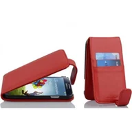 Etui i futerały do telefonów - Etui Cadorabo do Samsung Galaxy S4 w kolorze CHERRY RED etui na telefon komórkowy z klapką z miejscem na kartę etui ochronne etui z klapką w stylu książki - miniaturka - grafika 1