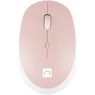 Natec Harrier 2 Bluetooth 5.1 Biało-różowa NMY-1962 - Myszki - miniaturka - grafika 1