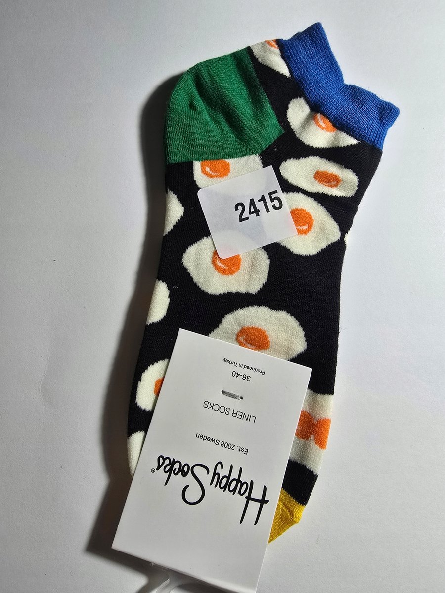 Kolorowe skarpety Happy Socks stopki unisex rozmiar 36-40 (2415)
