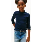 Swetry dla dziewczynek - Tommy Hilfiger Półgolf Extra slim fit - miniaturka - grafika 1