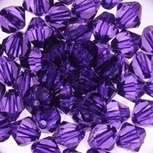 Półfabrykaty do biżuterii - KRYSZTAŁKI DIAMENTOWE FIOLETOWE 10MM 20SZT - miniaturka - grafika 1
