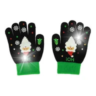 Rękawiczki rowerowe - RĘKAWICZKI DO EKRANÓW DOTYKOWE UNIWERSALNE MIKOŁAJ ŚWIĄTECZNE CIEPŁE - miniaturka - grafika 1