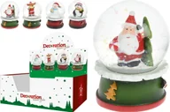 Ozdoby bożonarodzeniowe - Kula wodna z figurką świąteczną 4,5xh6 cm - miniaturka - grafika 1