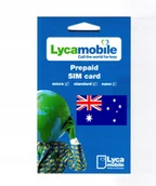 Startery i doładowania - Karta Sim Lycamobile Australia jedyna na Allegro! - miniaturka - grafika 1