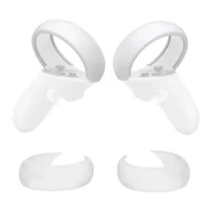 Kontrolery gier na PC - Pokrowiec ochronny na kontrolery Kiwi Design Q26-2.1 do Meta Quest 2 biały - miniaturka - grafika 1