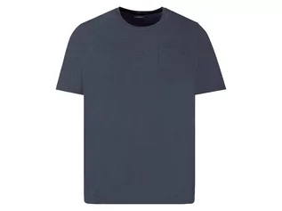 Koszulki męskie - LIVERGY LIVERGY T-shirt męski XXL z bawełną (4XL (68/70), Granatowy) 4055334530590 - grafika 1