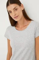 Koszulki sportowe damskie - 4F t-shirt damski kolor szary - miniaturka - grafika 1