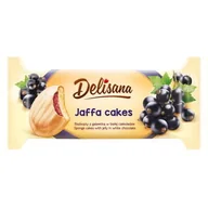 Ciastka - Delicpol PARTY BISZKOPTY Z GALARETKĄ O SMAKU CZARNEJ PORZECZKI W BIAŁEJ CZEKOLAD - miniaturka - grafika 1