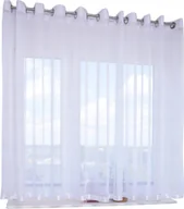 Firany - FIRANA GOTOWA 200X220 PRZELOTKI PROSTA DŁUGA ZASŁONKA WOALOWA - miniaturka - grafika 1