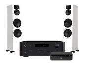 Zestawy stereo - Rotel RA 1572 MkII (czarny) + Node Nano + Lira 6 (biały) - miniaturka - grafika 1