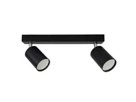 Lampy ścienne - LVT Kinkiet lampa podwójna GU10 BARDO II ruchoma czarna 6685 - miniaturka - grafika 1