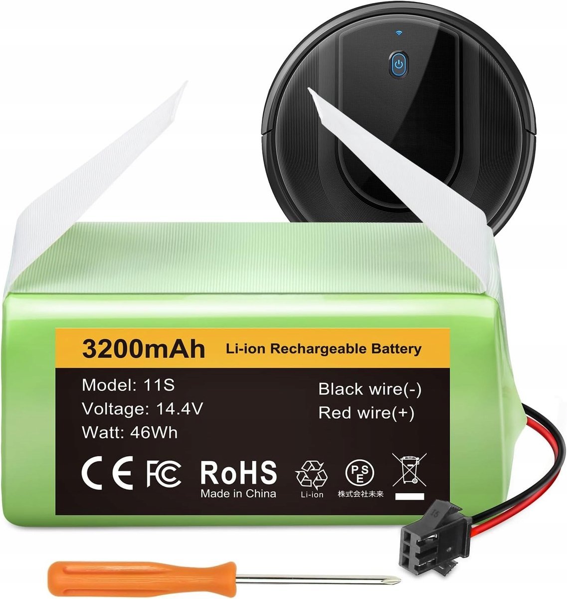 BATERIA 3200MAH 14.4V DO EUFY ROBOVAC 11,11S,11S,12,15C,15C AKUMULATOR