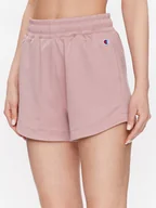 Spodenki damskie - Champion Szorty sportowe 116261 Różowy Regular Fit - miniaturka - grafika 1