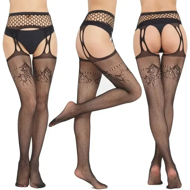 Zmysłowe Rajstopy Jak Pończochy Z Pasem Stripanty