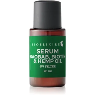 Bioelixire Olejek konopny & baobab Włosy średnio i wysokoporowate 20 ml - Olejki do ciała i włosów - miniaturka - grafika 1
