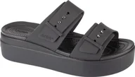 Sandały damskie - Crocs Crocs Brooklyn Low Wedge Sandal 207431-2Q9 Brązowe 37/38 - miniaturka - grafika 1