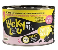 Mokra karma dla kotów - Lucky Lou SuperMono Owca puszka 200g - miniaturka - grafika 1