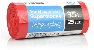 Fido Worki na śmieci LD Czerwone 35l, 25 sztuk - Worki na śmieci - miniaturka - grafika 1