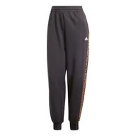 Spodnie rowerowe - adidas Damskie spodnie Essentials 3 paski nadruk zwierzęcy 7/8 - miniaturka - grafika 1