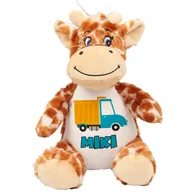 Maskotki i pluszaki - Maskotka Przytulanka ŻYRAFKA Prezent Na Urodziny Odwiedziny IMIĘ DZIECKA Wz - miniaturka - grafika 1