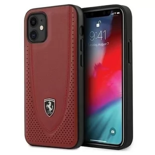 Ferrari FEOGOHCP12SRE iPhone 12 mini 5,4" czerwony/red hardcase Off Track Perforated - Etui i futerały do telefonów - miniaturka - grafika 1