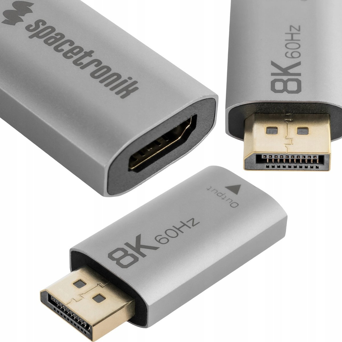 Przejściówka Adapter Gniazdo małe DisplayPort na HDMI 8K 60Hz Spacetronik