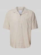 Koszule męskie - Koszula casualowa o kroju relaxed fit z rękawem o dł. 1/2 model ‘CAIDEN’ - miniaturka - grafika 1