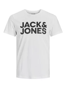 Jack & Jones Koszulka "Corp" w kolorze białym - Koszulki męskie - miniaturka - grafika 1