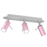 Lampy ścienne - Milagro Lampa sufitowa PRESTON PINK/WHITE 3x mini GU10 MLP7628 - miniaturka - grafika 1