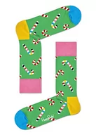 Skarpetki męskie - Happy Socks Candy Cane Sock, kolorowe i zabawne, Skarpety dla kobiet i mężczyzn, Żółty-Różowy-Niebieski (41-46) - miniaturka - grafika 1