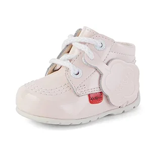 Kickers Unisex Baby Kick Hi Zip botki, różowy - 17 EU - Botki damskie - miniaturka - grafika 1