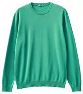 Bluzy męskie - United Colors of Benetton Bluza męska, Zielony 11n, L - miniaturka - grafika 1