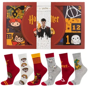 Gift Box prezentowy Harry Potter zestaw 6x skarpetek damskich -35–40 - Ozdoby bożonarodzeniowe - miniaturka - grafika 1