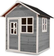 Place zabaw - Exit Domek drewniany dla dzieci Loft 100 - szary - miniaturka - grafika 1