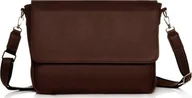 Teczki i aktówki - BRĄZOWA SKÓRZANA MĘSKA TORBA NA RAMIĘ SOLOME PRATO BRĄZOWA - miniaturka - grafika 1