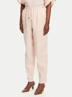 Spodnie damskie - BOSS Spodnie materiałowe C_Tanjet 50537916 Różowy Regular Fit - miniaturka - grafika 1