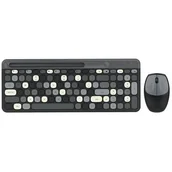Zestawy myszka + klawiatura - Bezprzewodowy zestaw klawiatura + myszka MOFII 888 2.4G (czarny) - miniaturka - grafika 1