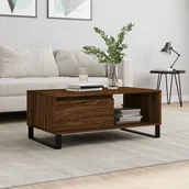 Ławy i stoliki kawowe - Stolik kawowy, brązowy dąb, 90x50x36,5 cm  Lumarko! - miniaturka - grafika 1