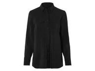 Koszule damskie - esmara® Koszula damska z wiskozą (Czarny, 38) - miniaturka - grafika 1