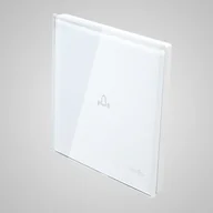 Klawisze i ramki - Touchme TM713W Duży panel 86x86mm szklany dzwonek biały TM713W - miniaturka - grafika 1