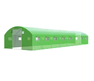 Szklarnie ogrodowe - CULTIVO Tunel PODWÓJNE Drzwi 4x8x2 - 32m2 Zielony - miniaturka - grafika 1