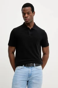 Joop! polo bawełniane męski kolor czarny gładki 30047000 - Koszulki męskie - miniaturka - grafika 1