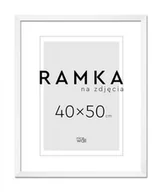 Ramki na zdjęcia - Ramka na zdjęcia 40x50 cm Biała - miniaturka - grafika 1